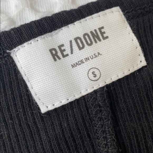 SOLD Re/Done Ripped Ribbed Tee with Raw Edge - Picture 2 of 2